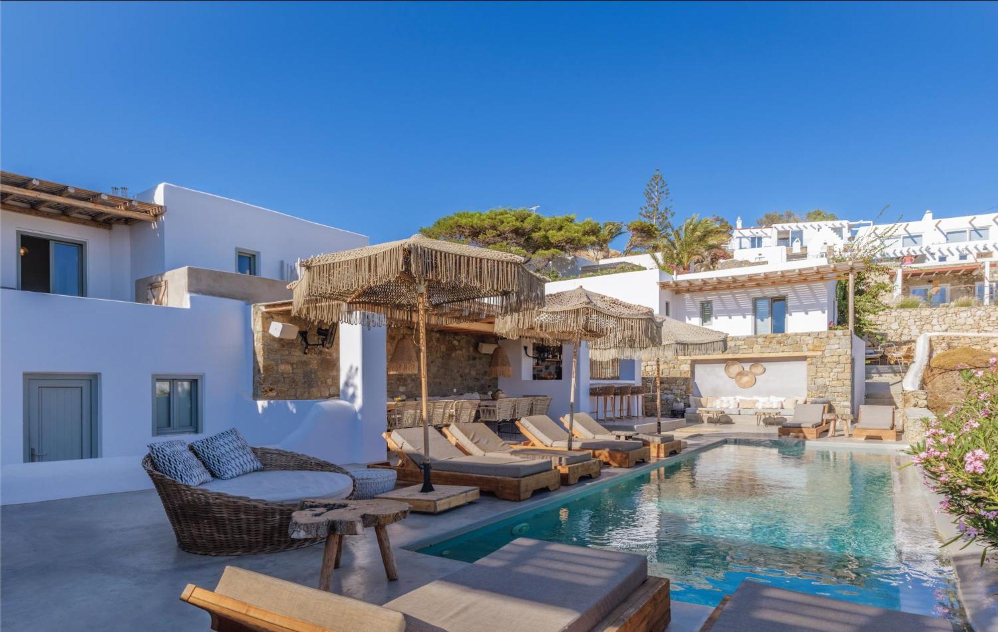 Trinity Mykonos - Beachfront Villa Platys Gialos  Esterno foto