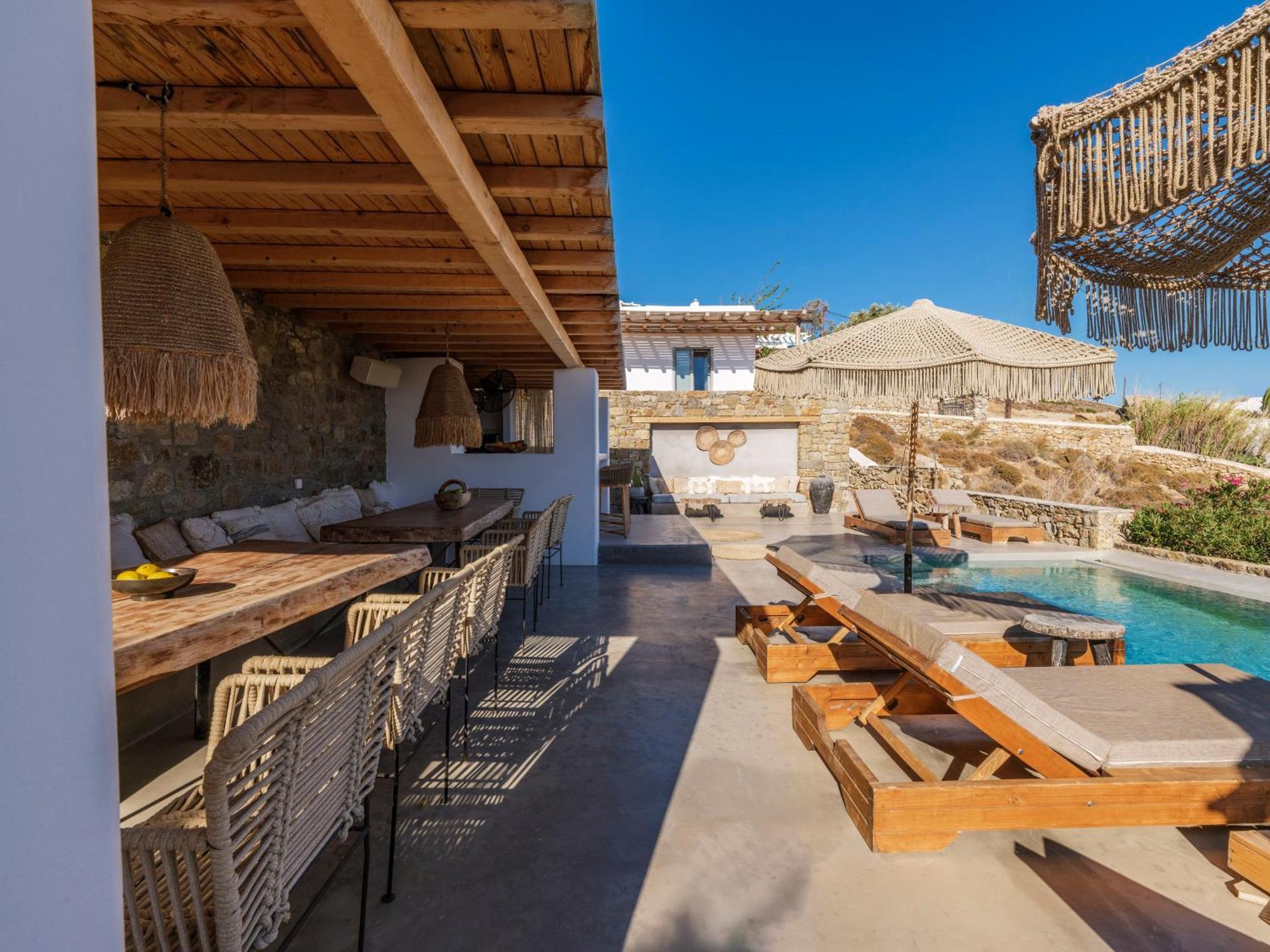 Trinity Mykonos - Beachfront Villa Platys Gialos  Esterno foto