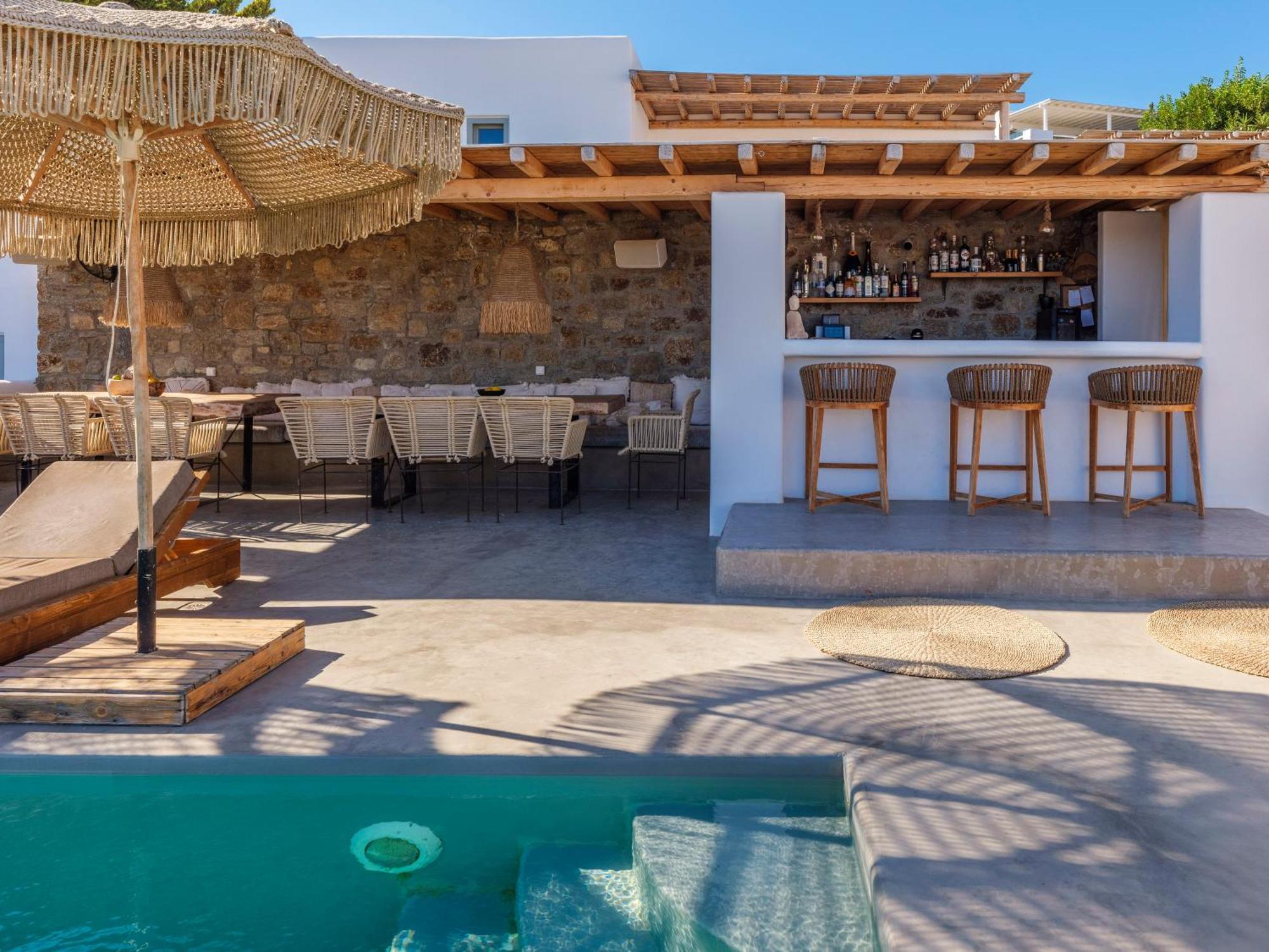 Trinity Mykonos - Beachfront Villa Platys Gialos  Esterno foto