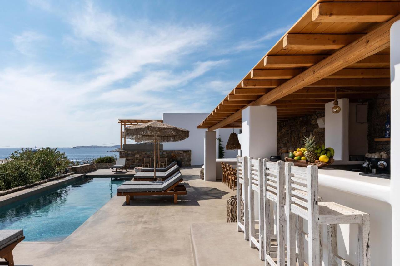 Trinity Mykonos - Beachfront Villa Platys Gialos  Esterno foto