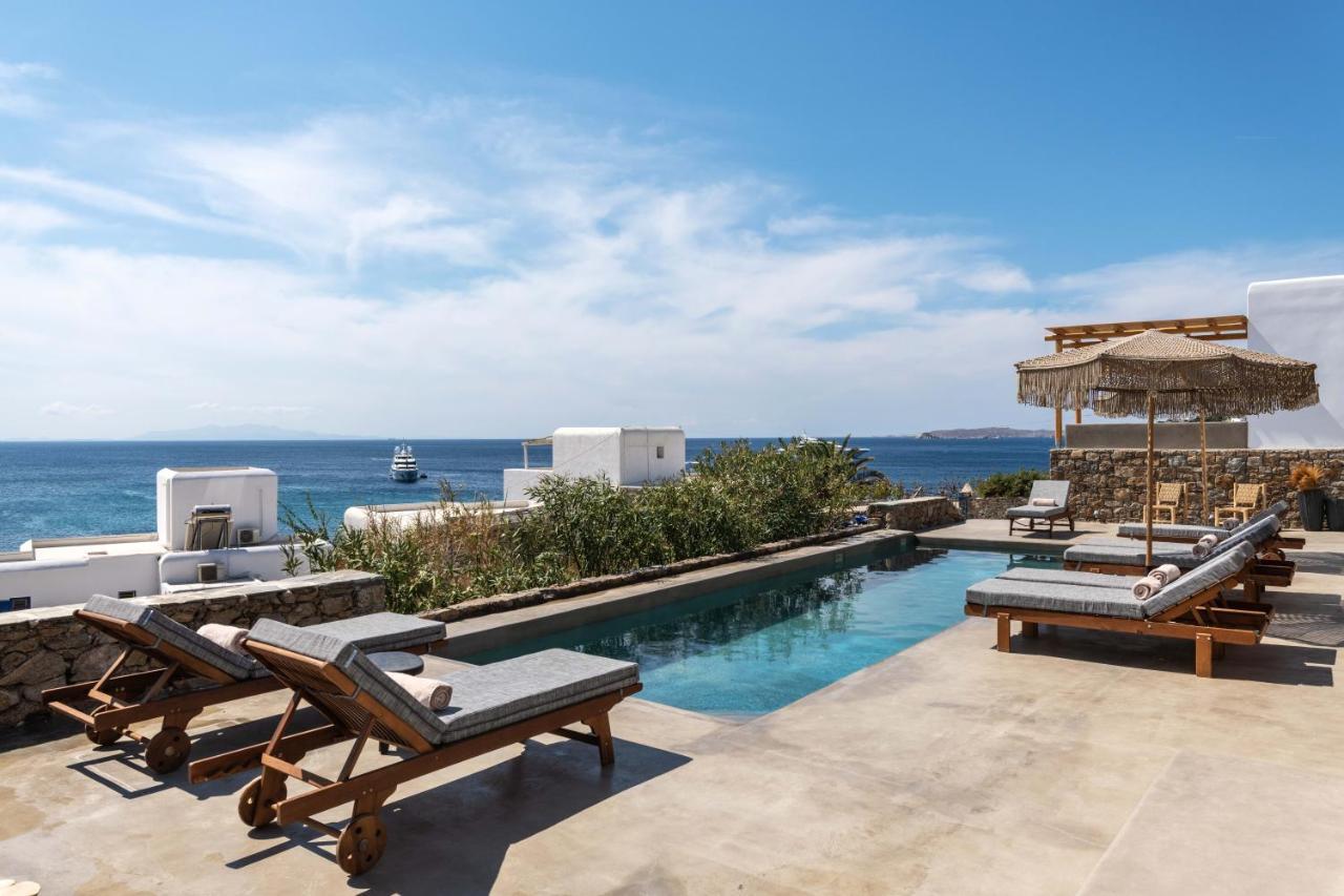 Trinity Mykonos - Beachfront Villa Platys Gialos  Esterno foto