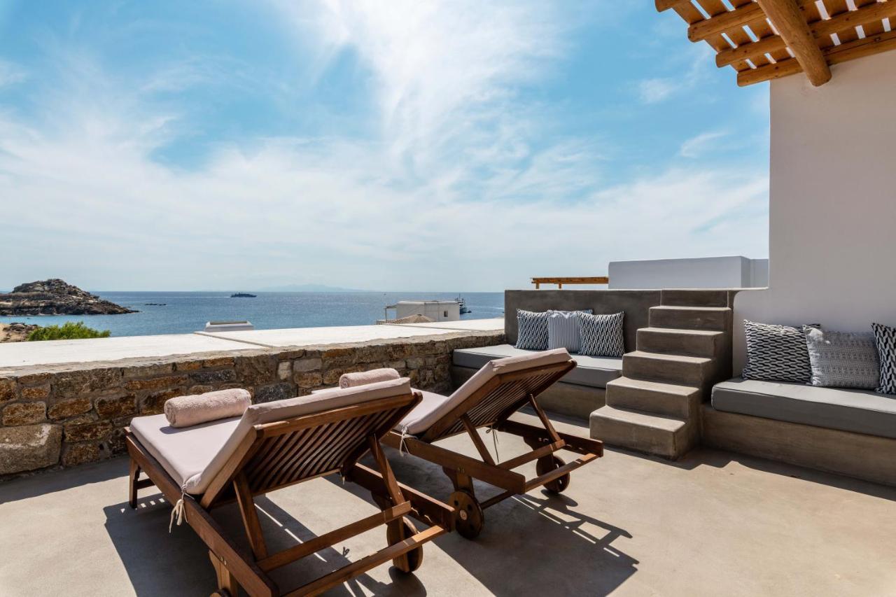 Trinity Mykonos - Beachfront Villa Platys Gialos  Esterno foto