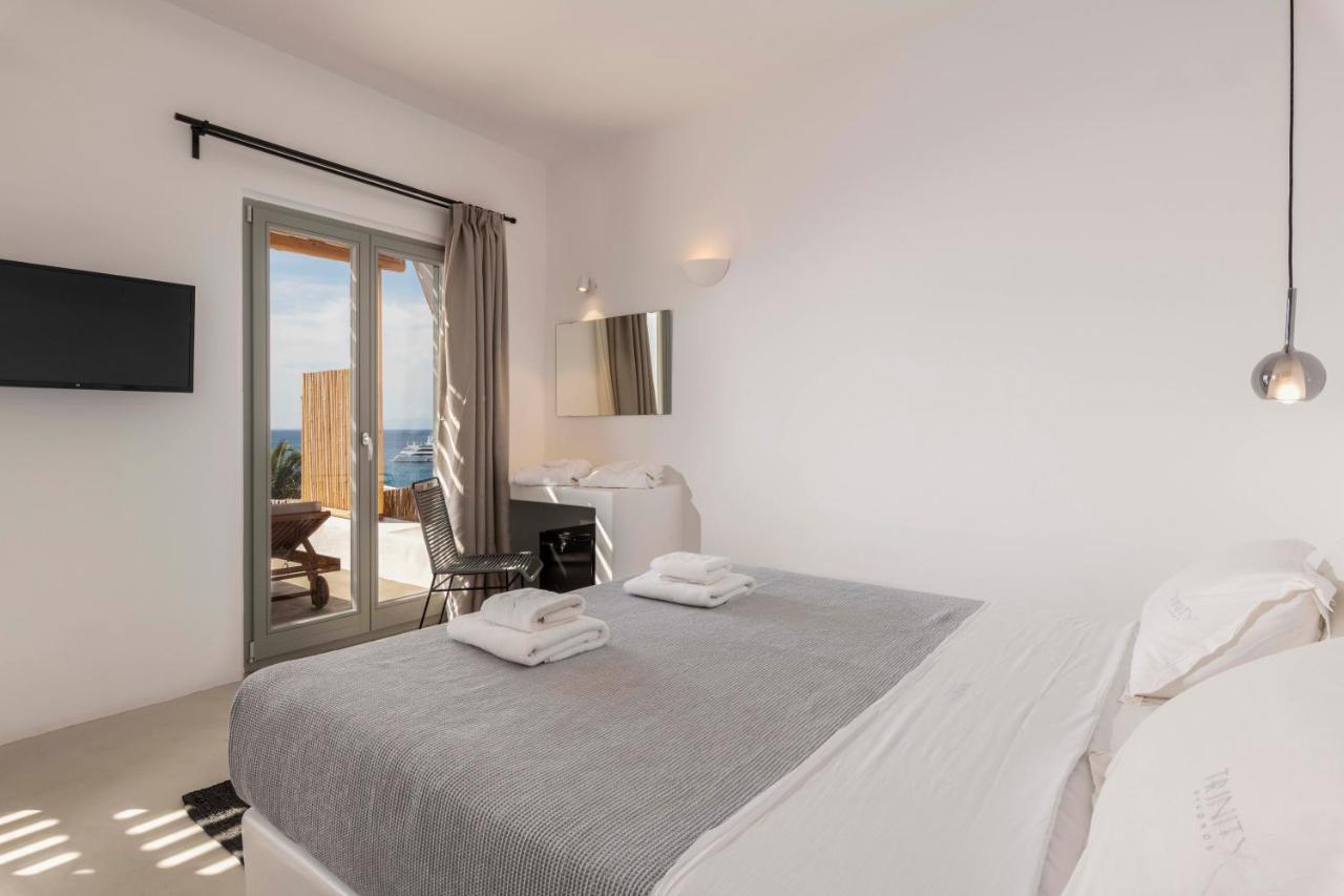 Trinity Mykonos - Beachfront Villa Platys Gialos  Esterno foto