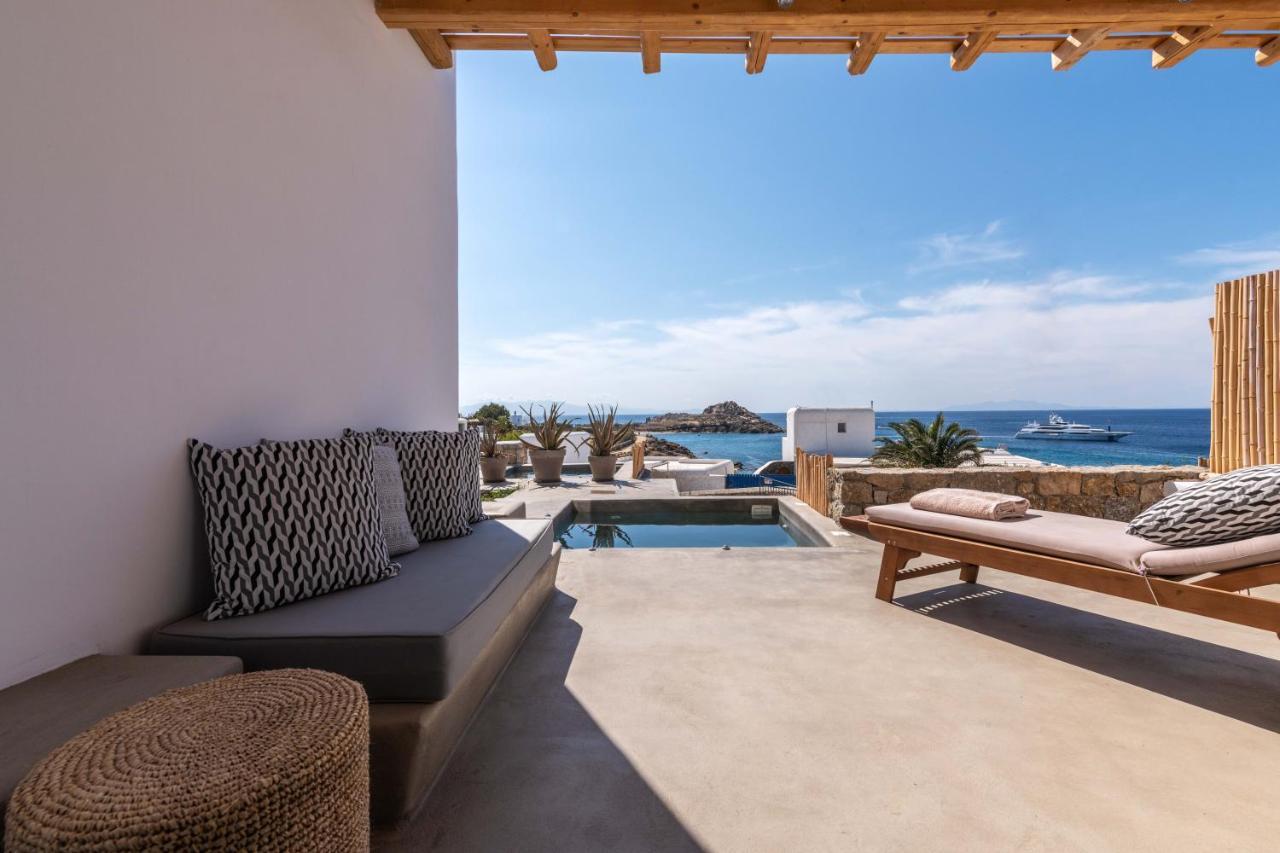 Trinity Mykonos - Beachfront Villa Platys Gialos  Esterno foto