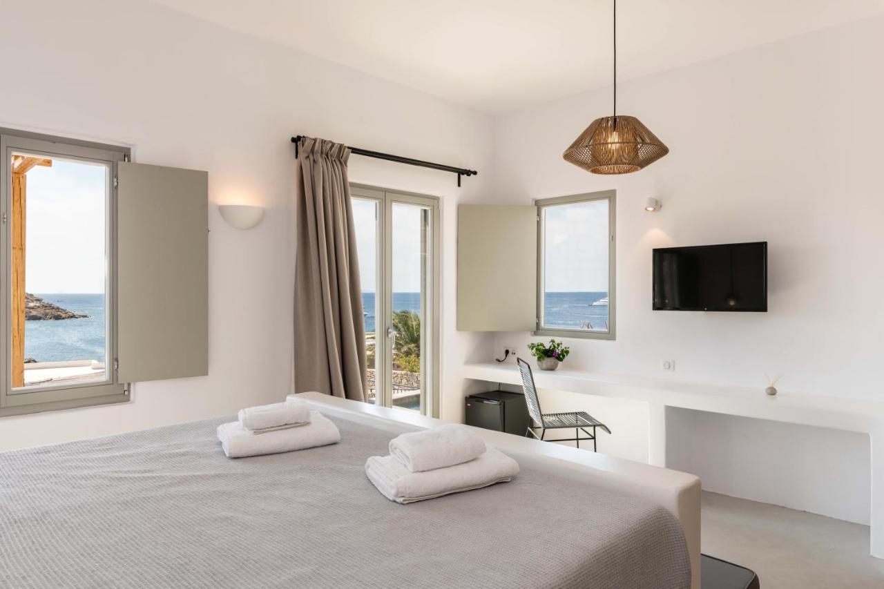 Trinity Mykonos - Beachfront Villa Platys Gialos  Esterno foto