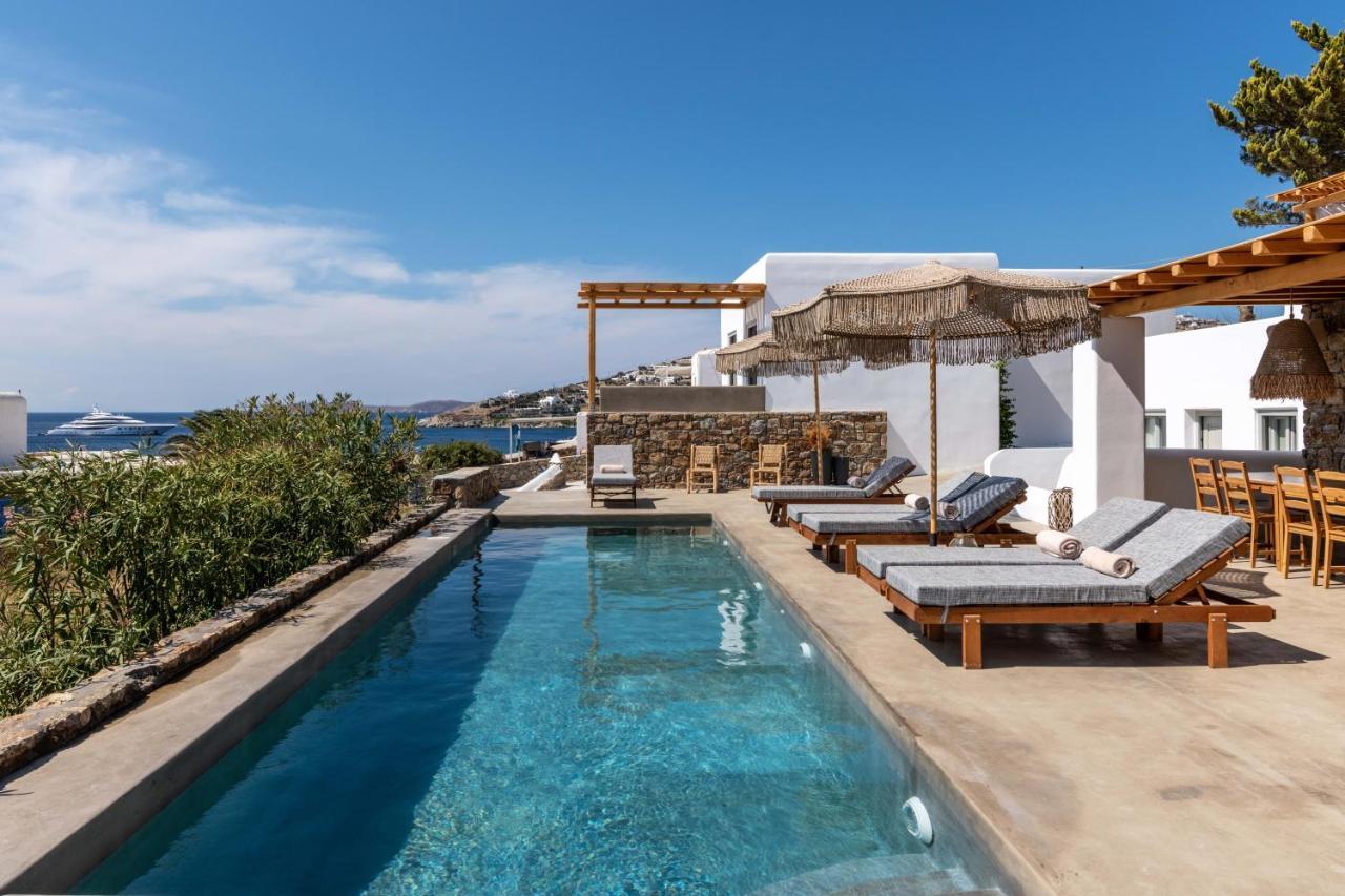 Trinity Mykonos - Beachfront Villa Platys Gialos  Esterno foto