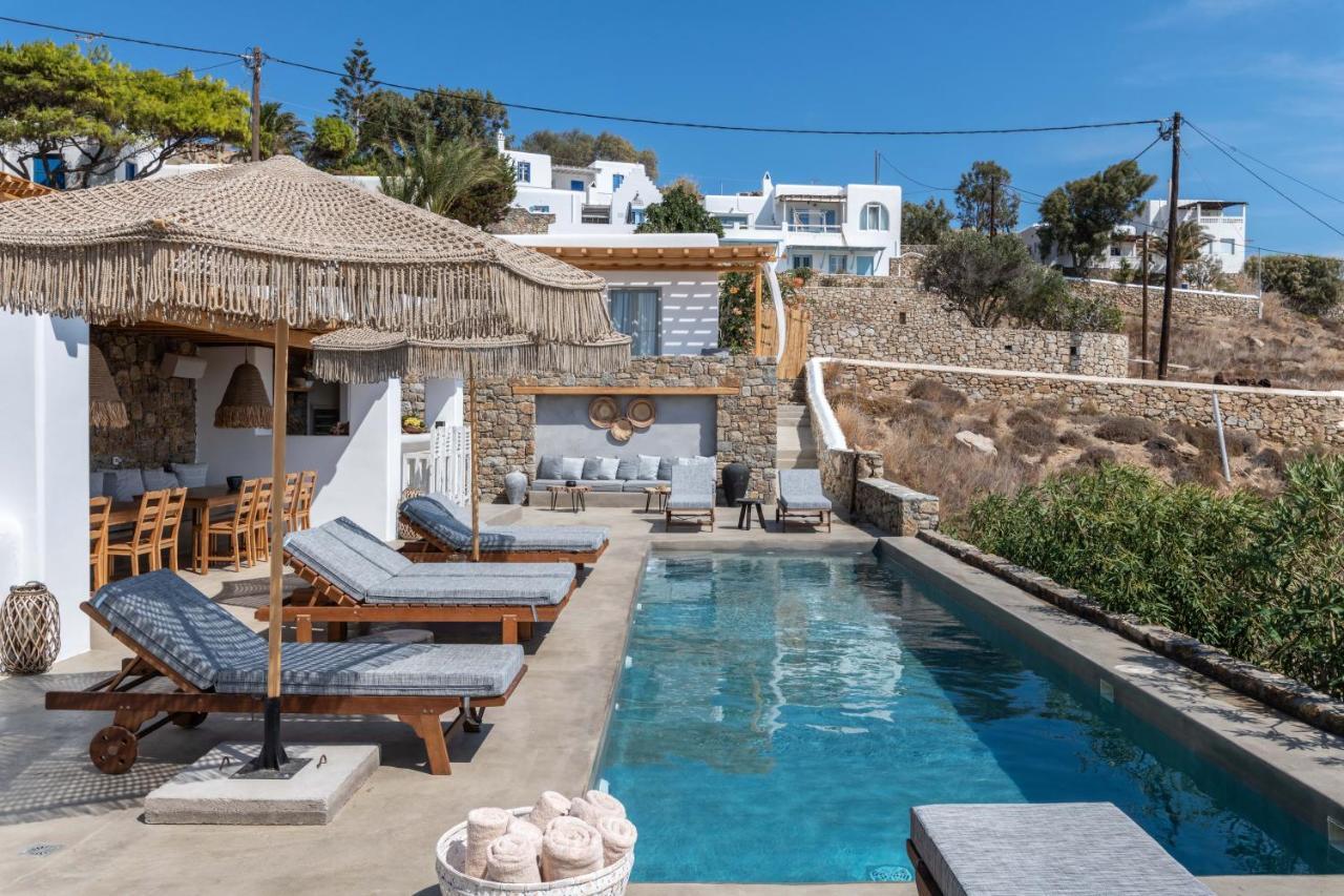 Trinity Mykonos - Beachfront Villa Platys Gialos  Esterno foto